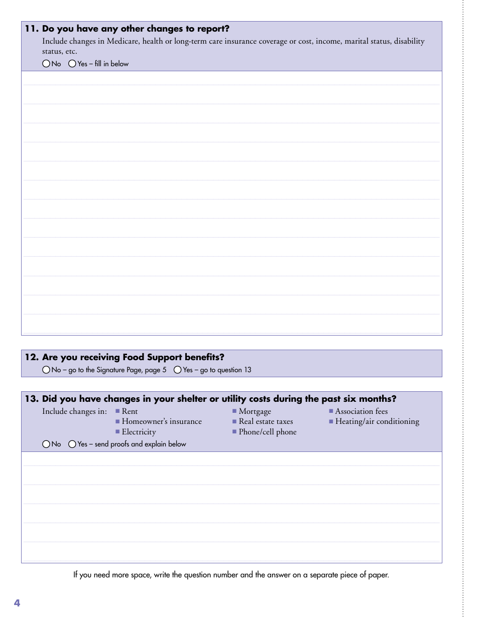 Form DHS-2128-ENG Renewal for People Receiving Long-Term Care Services - Minnesota, Page 6