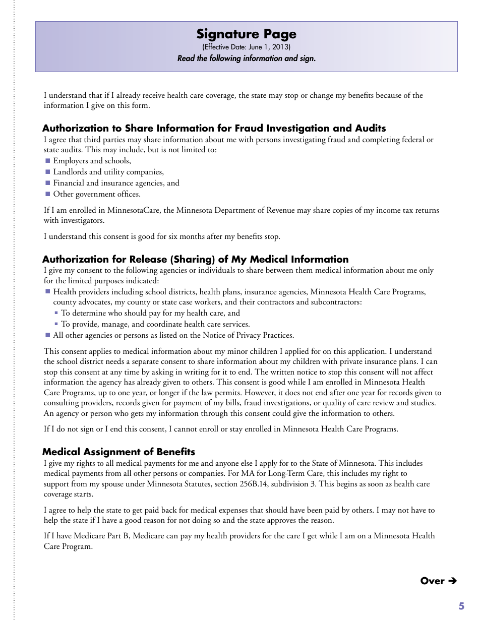 Form DHS-2128-ENG Renewal for People Receiving Long-Term Care Services - Minnesota, Page 7