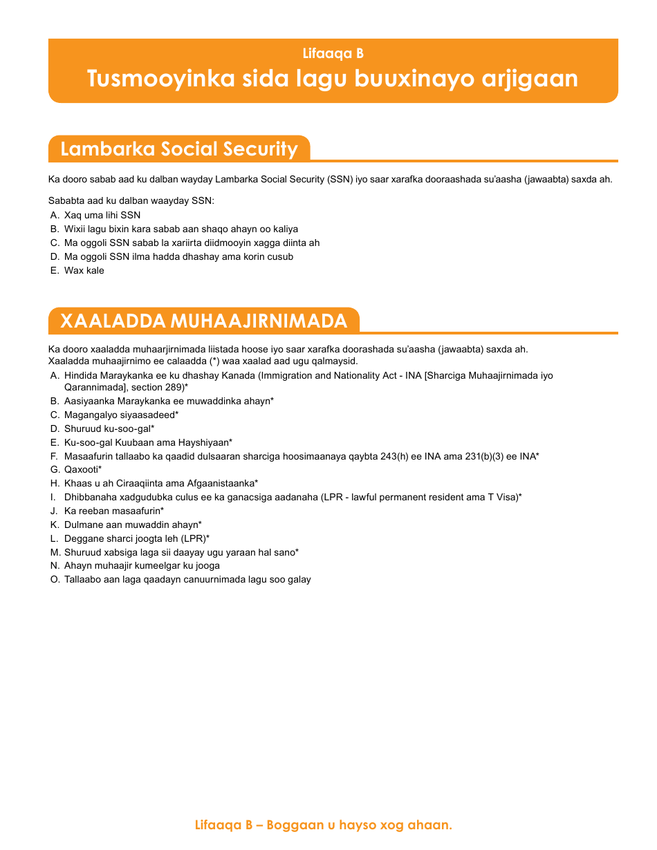 Form DHS-6696-SOM Application for Health Coverage and Help Paying Costs - Minnesota (Somali), Page 37
