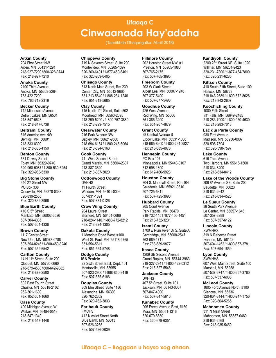 Form DHS-6696-SOM Application for Health Coverage and Help Paying Costs - Minnesota (Somali), Page 38