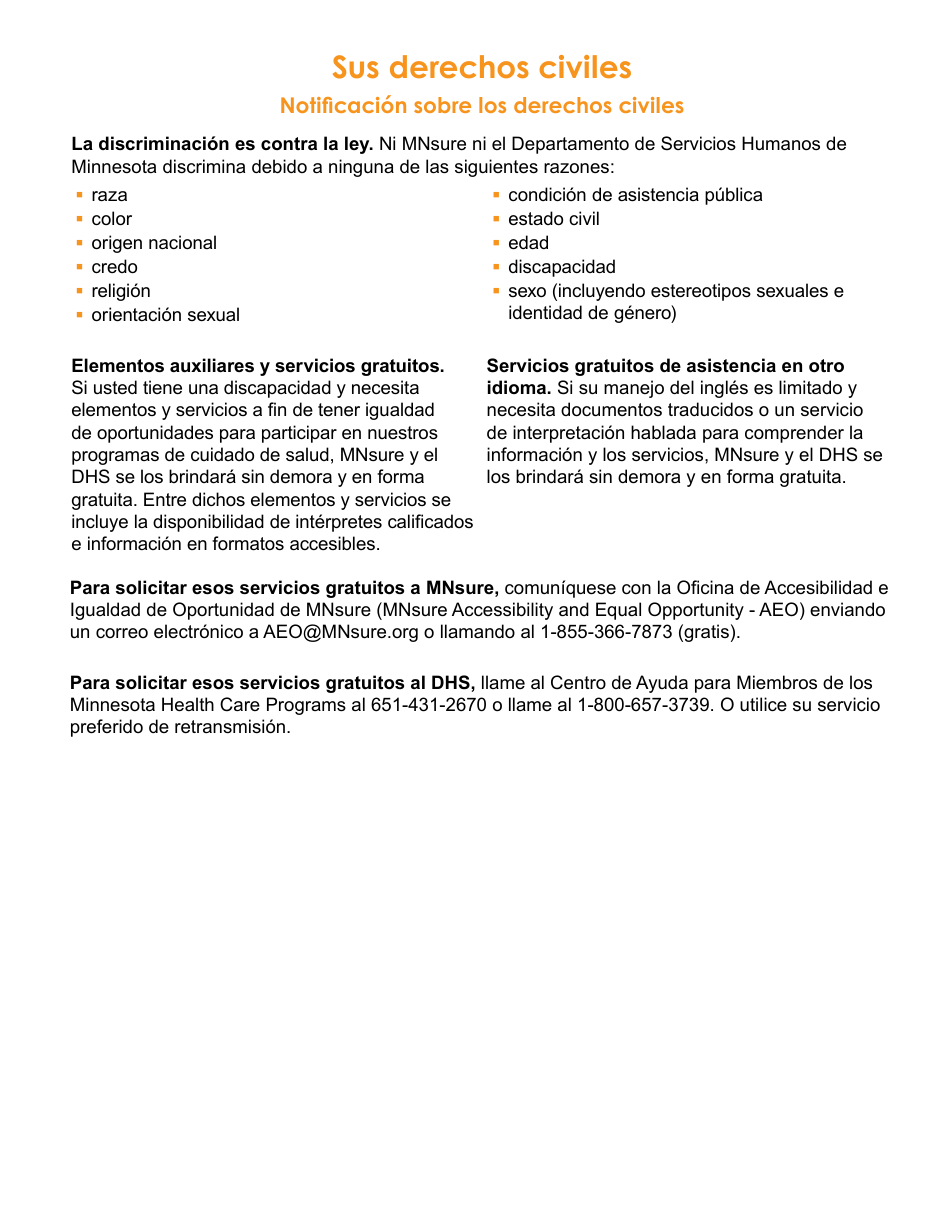 Formulario DHS-6696-SPA Solicitud De Cobertura De Salud Y Ayuda Con El Pago De Costos - Minnesota (Spanish), Page 34