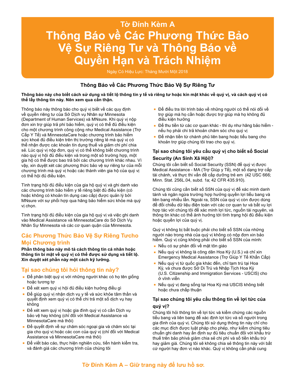 Form DHS-6696-VIE Application for Health Coverage and Help Paying Costs - Minnesota (Vietnamese), Page 27