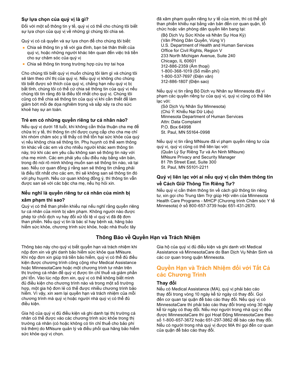 Form DHS-6696-VIE Application for Health Coverage and Help Paying Costs - Minnesota (Vietnamese), Page 30