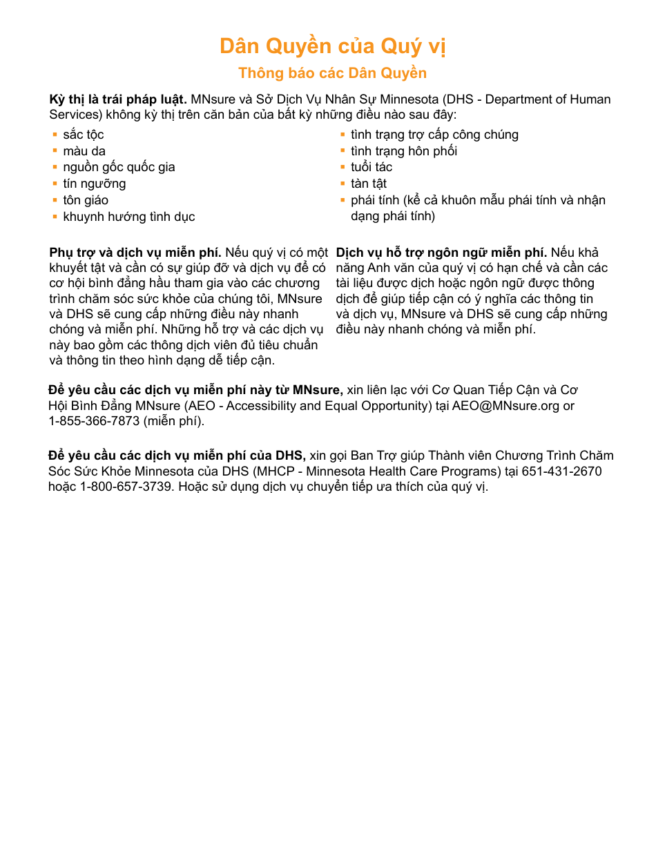 Form DHS-6696-VIE Application for Health Coverage and Help Paying Costs - Minnesota (Vietnamese), Page 34