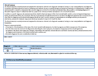 Form DHS-5704B-ENG Child/Adolescent Diagnostic Assessment - Part II: Provider - Minnesota, Page 10