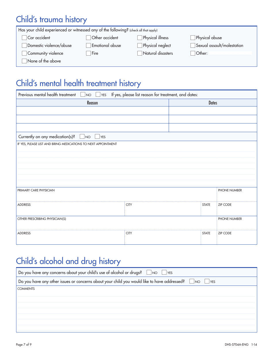 Form DHS-5704A-ENG - Fill Out, Sign Online and Download Fillable PDF ...