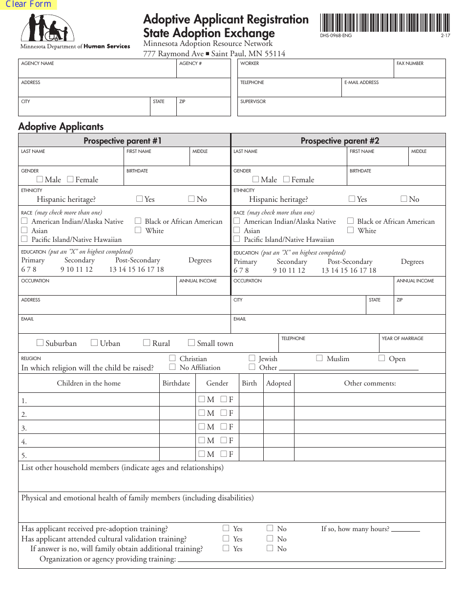 Form DHS-0968-ENG - Fill Out, Sign Online and Download Fillable PDF ...