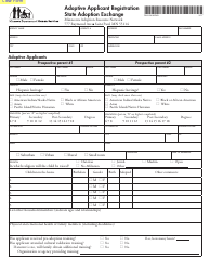 Form DHS-0968-ENG Adoptive Applicant Registration - State Adoption Exchange - Minnesota