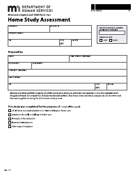 Document preview: Form DHS-4258D-ENG Minnesota Adoption and Child Foster Care Home Study Assessment - Minnesota
