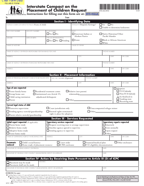 Form DHS-4266-ENG  Printable Pdf