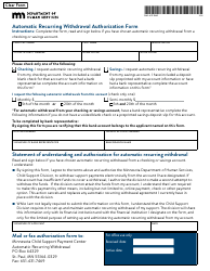 Form DHS-4117-ENG Automatic Recurring Withdrawal Authorization Form - Minnesota, Page 4