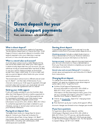 Form DHS-3371-ENG Direct Deposit for Your Child Support Payments - Minnesota