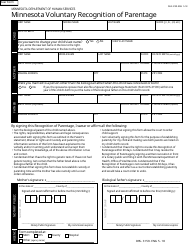 Form DHS-3159-ENG Minnesota Voluntary Recognition of Parentage - Minnesota, Page 3