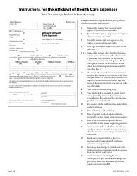 Form DHS-4931-ENG Unreimbursed and/or Uninsured Medical/Dental Expenses Packet - Minnesota, Page 5