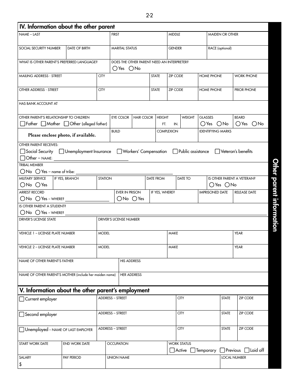 Form DHS-1958-ENG Full Child Support (IV-D) Services Application and Information on Child Support - Minnesota, Page 12
