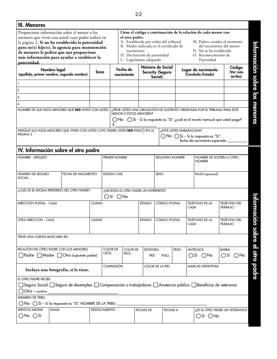 Formulario DHS-1958-SPA Solicitud De Servicios Completos De Manutencion De Menores (IV-D) E Informacion Sobre Servicios De Manutencion De Menores - Minnesota (Spanish), Page 13