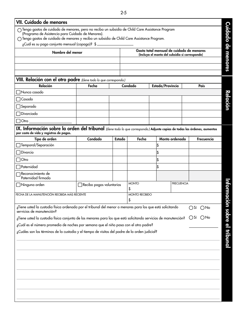 Formulario DHS-1958-SPA Solicitud De Servicios Completos De Manutencion De Menores (IV-D) E Informacion Sobre Servicios De Manutencion De Menores - Minnesota (Spanish), Page 16
