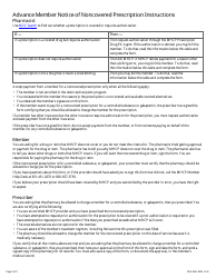 Form DHS-3641-ENG Advance Member Notice of Noncovered Prescription - Minnesota, Page 2