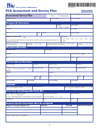 Form DHS-3244-ENG Pca Assessment and Service Plan - Minnesota, Page 3