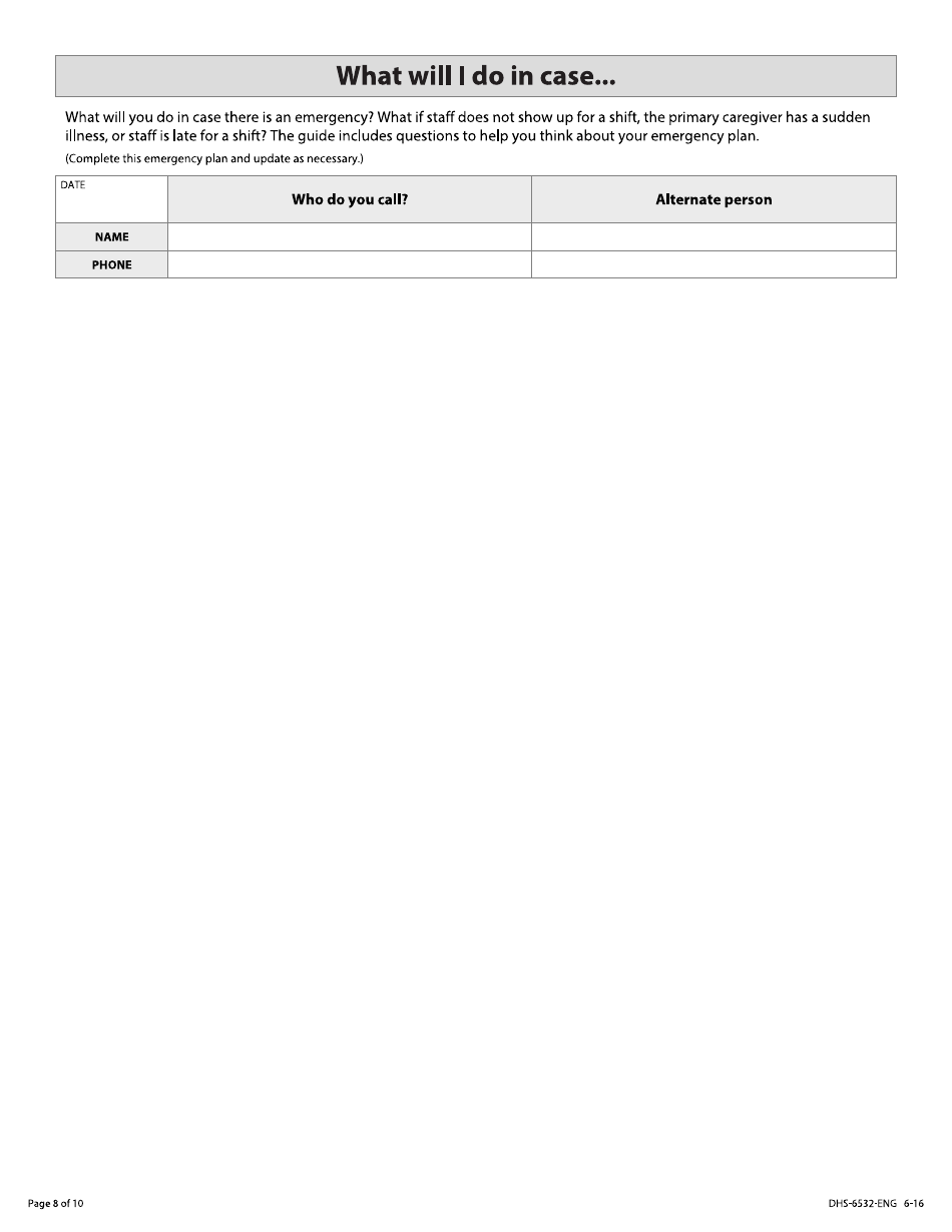 Form DHS-6532-ENG CDCs Community Support Plan - Rule 185 Compliant - Minnesota, Page 8