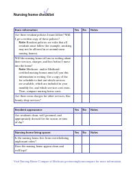 Nursing Home Checklist, Page 2