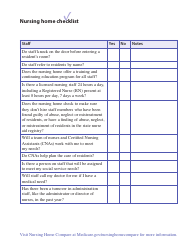 Nursing Home Checklist, Page 4