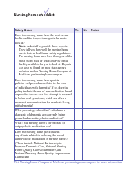 Nursing Home Checklist, Page 8