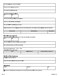 Form DHS-3936-ENG My Move Plan Summary - Minnesota, Page 2