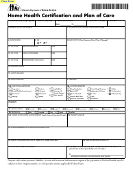 Document preview: Form DHS-4633-ENG Home Health Certification and Plan of Care - Minnesota