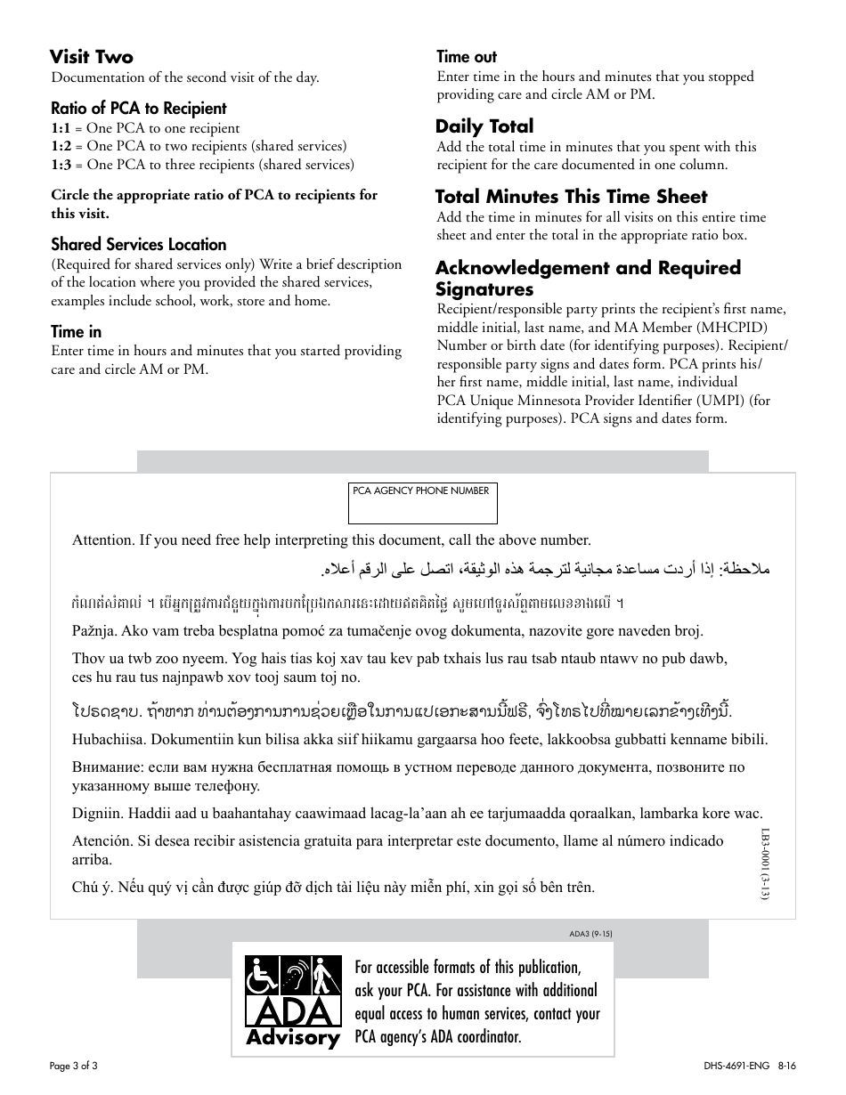 Form DHS 4691 ENG Fill Out Sign Online and Download Fillable PDF
