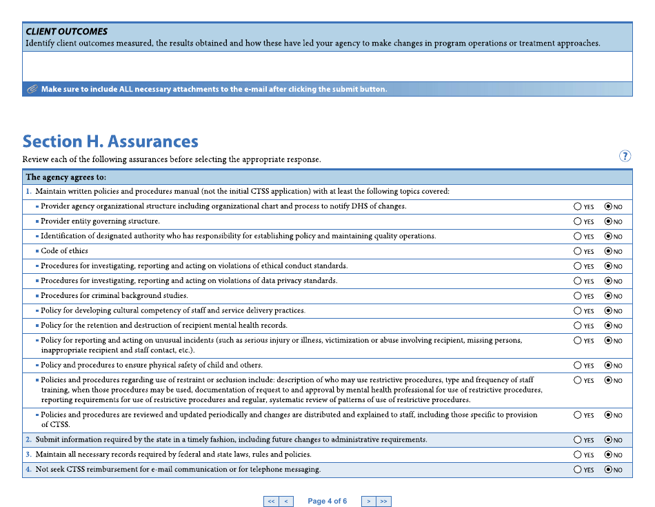 Form DHS-4976-ENG Childrens Therapeutic Services and Supports Community Re-certification Application - Minnesota, Page 5