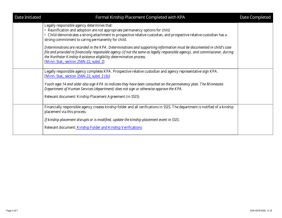Form DHS-6978-ENG Transfer of Permanent Legal and Physical Custody (Tplpc) Process Checklist for Children in County Foster Care - Minnesota, Page 3