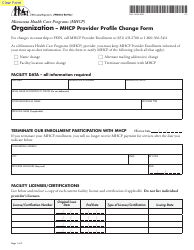 Document preview: Form DHS-3535A-ENG Organization - Mhcp Provider Profile Change Form - Minnesota