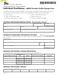 Document preview: Form DHS-3535-ENG Individual Practitioner - Mhcp Provider Profile Change Form - Minnesota