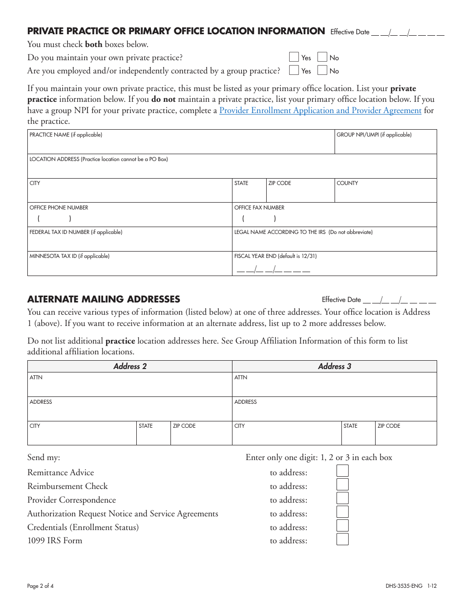 Form DHS-3535-ENG - Fill Out, Sign Online and Download Fillable PDF ...