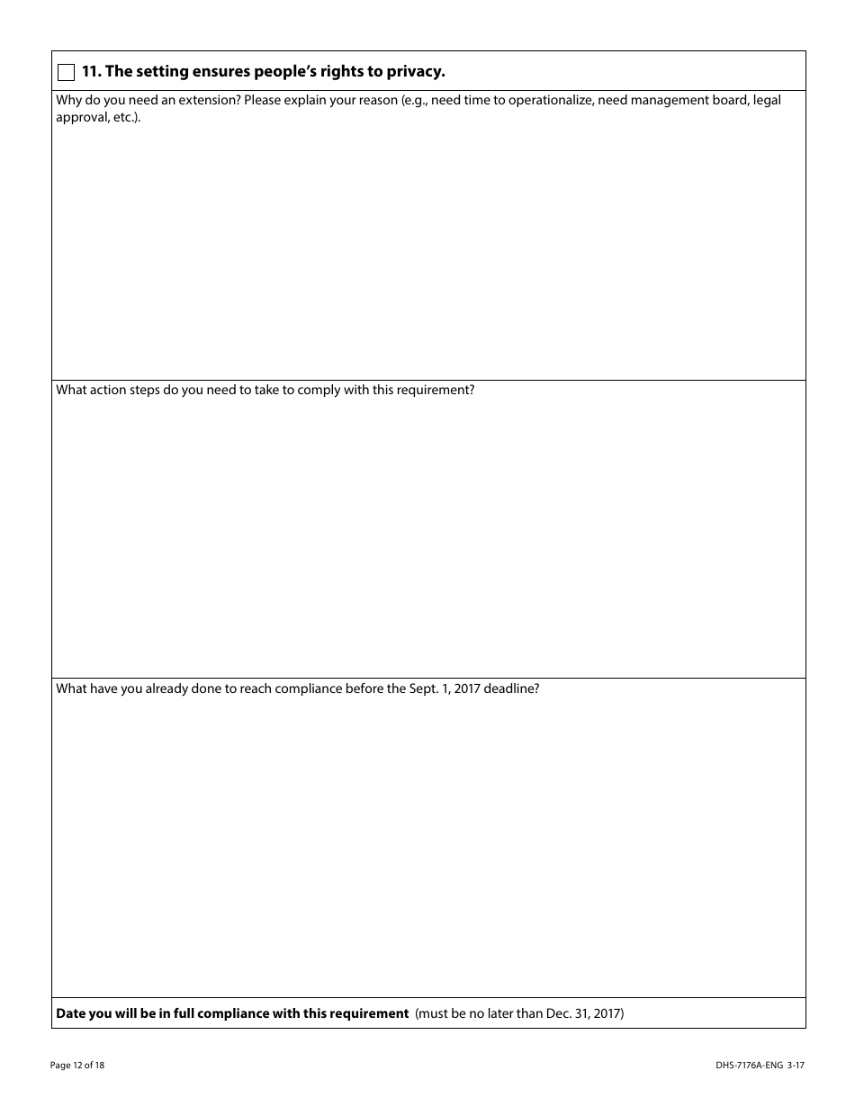 Form DHS-7176A-ENG Hcbs Provider Attestation Hardship Extension Request - Minnesota, Page 12