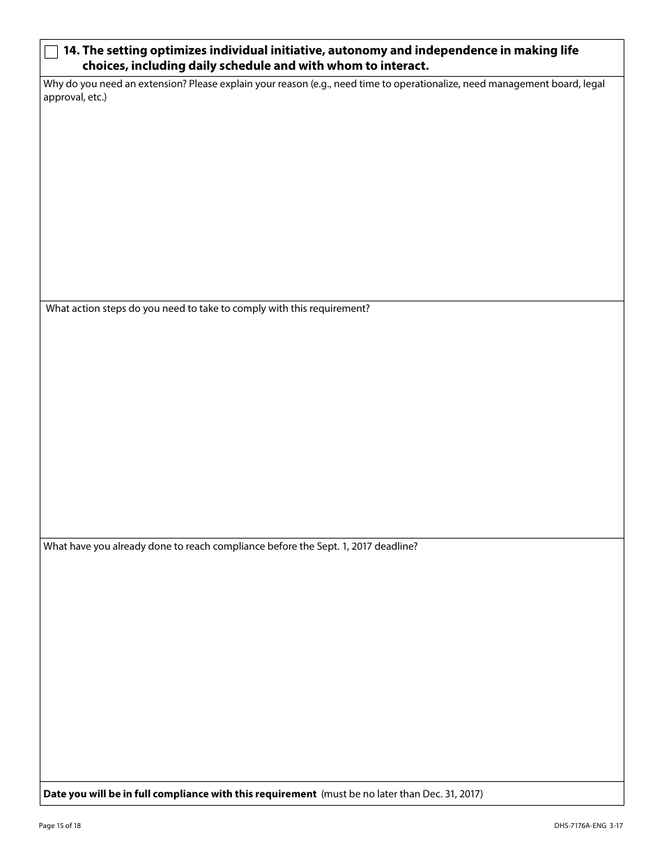 Form DHS-7176A-ENG Hcbs Provider Attestation Hardship Extension Request - Minnesota, Page 15