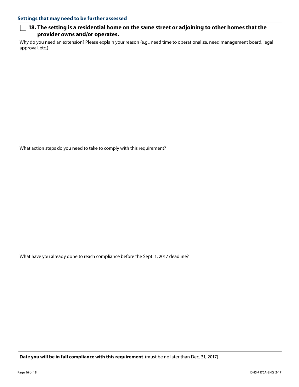 Form DHS-7176A-ENG Hcbs Provider Attestation Hardship Extension Request - Minnesota, Page 16