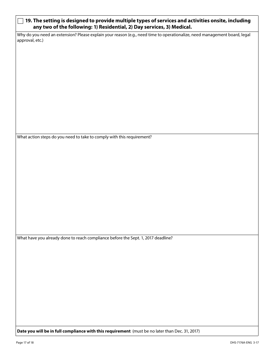 Form DHS-7176A-ENG Hcbs Provider Attestation Hardship Extension Request - Minnesota, Page 17