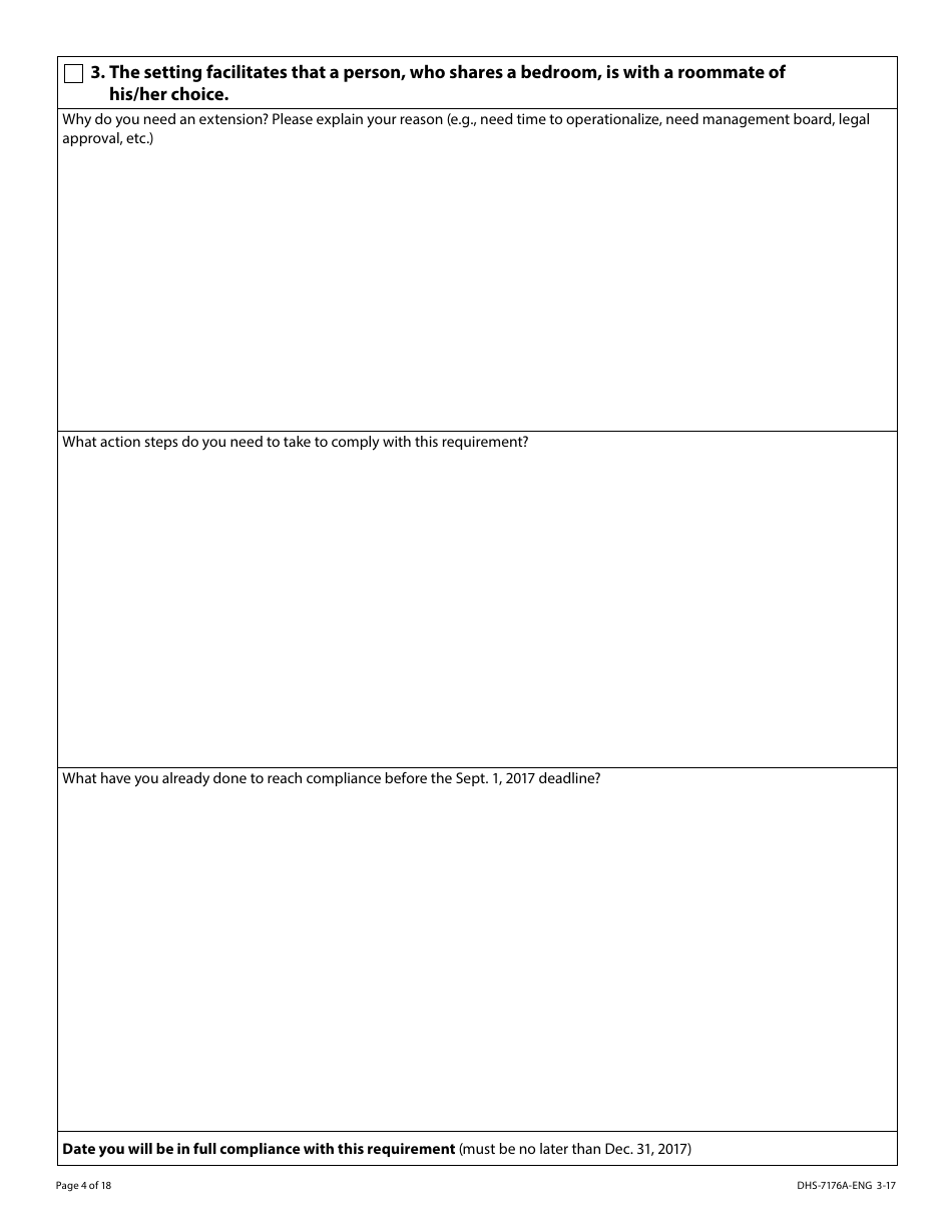 Form DHS-7176A-ENG Hcbs Provider Attestation Hardship Extension Request - Minnesota, Page 4