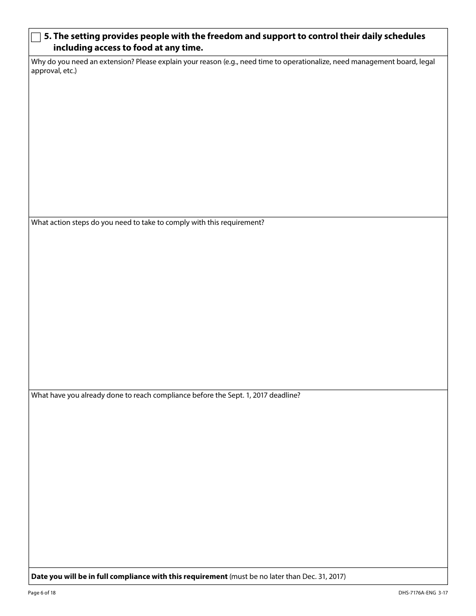 Form DHS-7176A-ENG Hcbs Provider Attestation Hardship Extension Request - Minnesota, Page 6