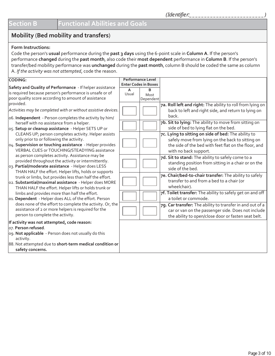 Testing Experience and Functional Tools (Teft) Functional Assessment Standardized Items (Fasi) - Minnesota, Page 3