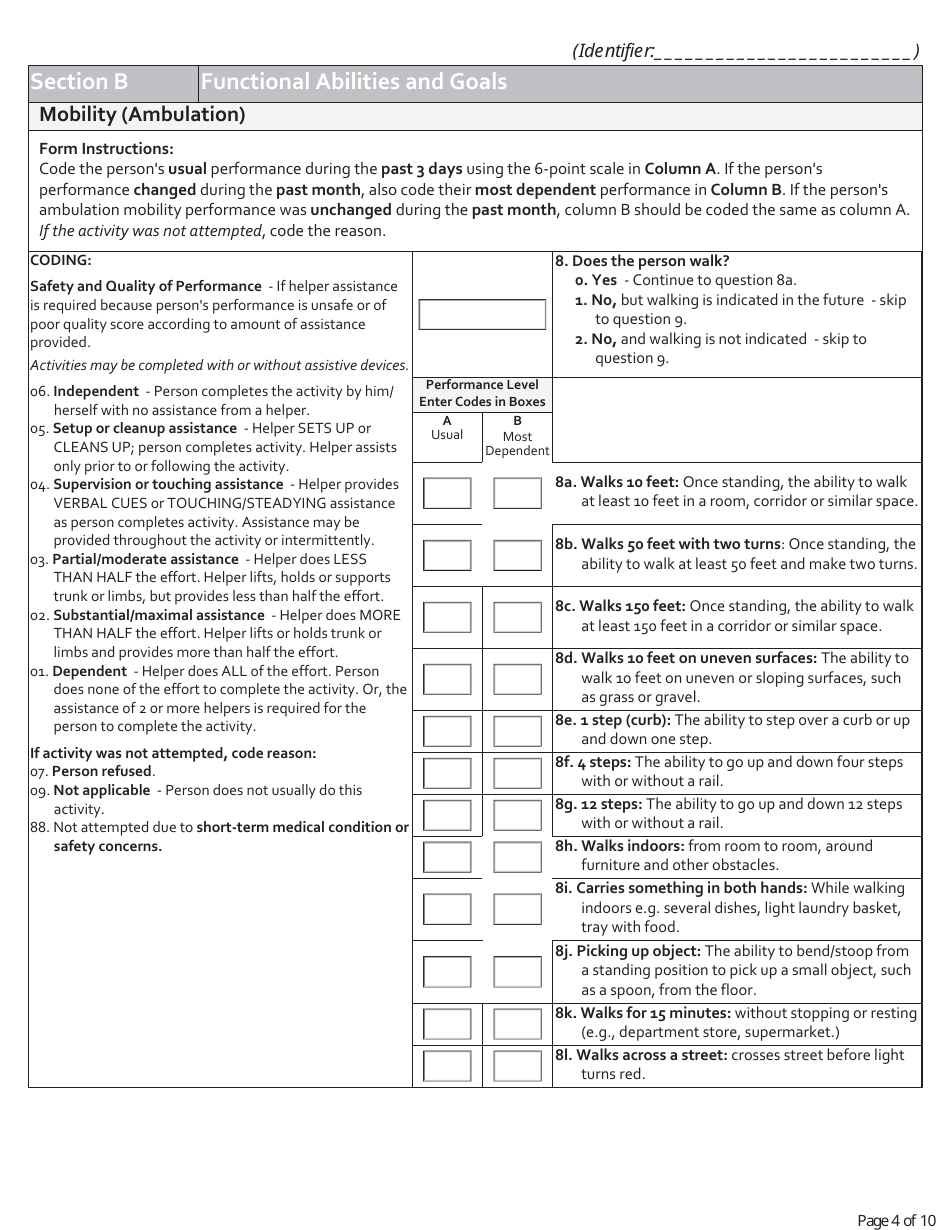 Testing Experience and Functional Tools (Teft) Functional Assessment Standardized Items (Fasi) - Minnesota, Page 4