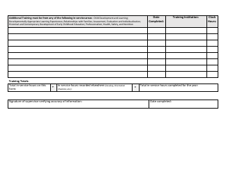 Staff In-Service Training Record Form - Minnesota, Page 2