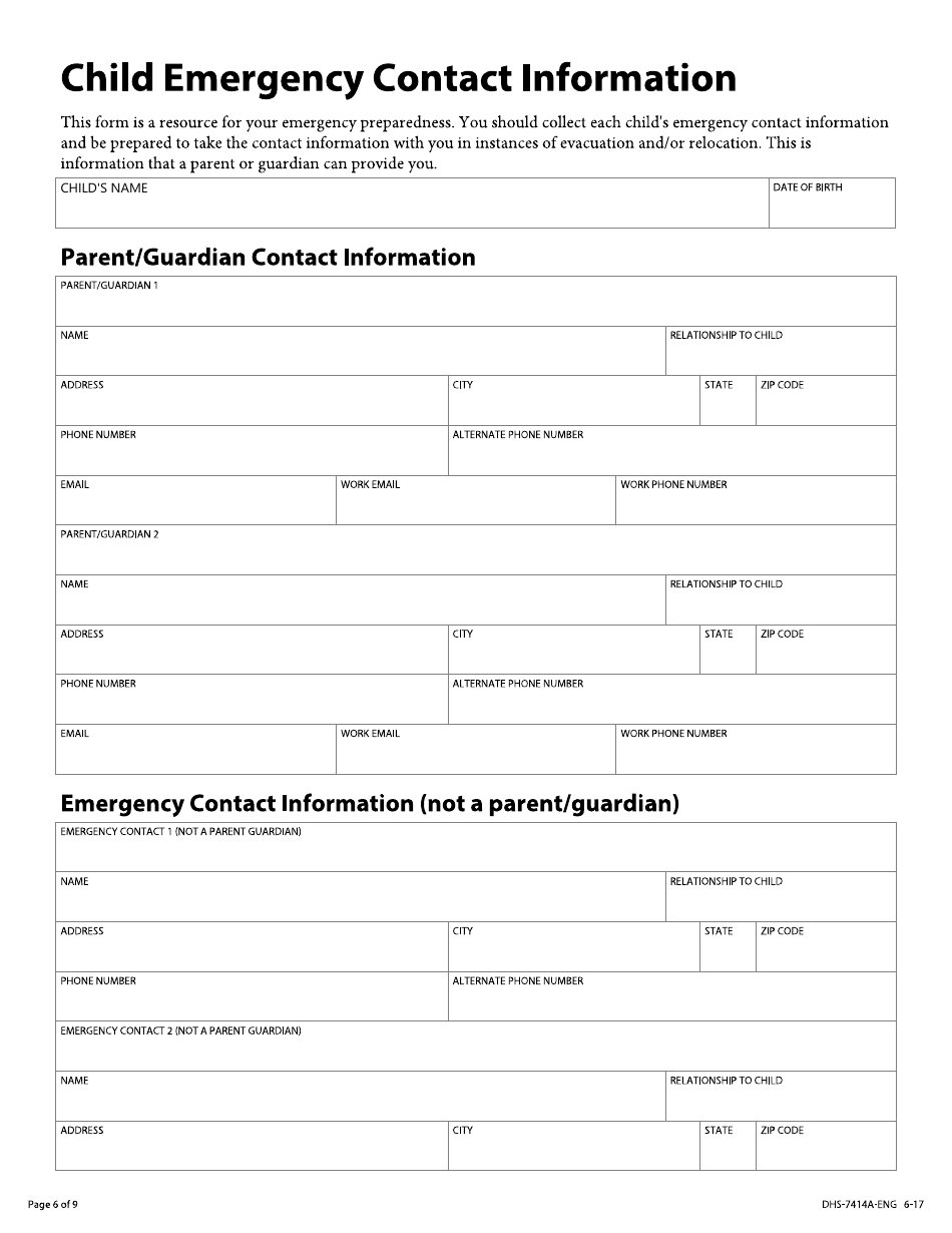 Form DHS-7414A-ENG - Fill Out, Sign Online and Download Fillable PDF ...