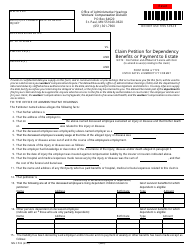 Form MN CP03 Claim Petition for Dependency Benefits or Payment to Estate - Minnesota