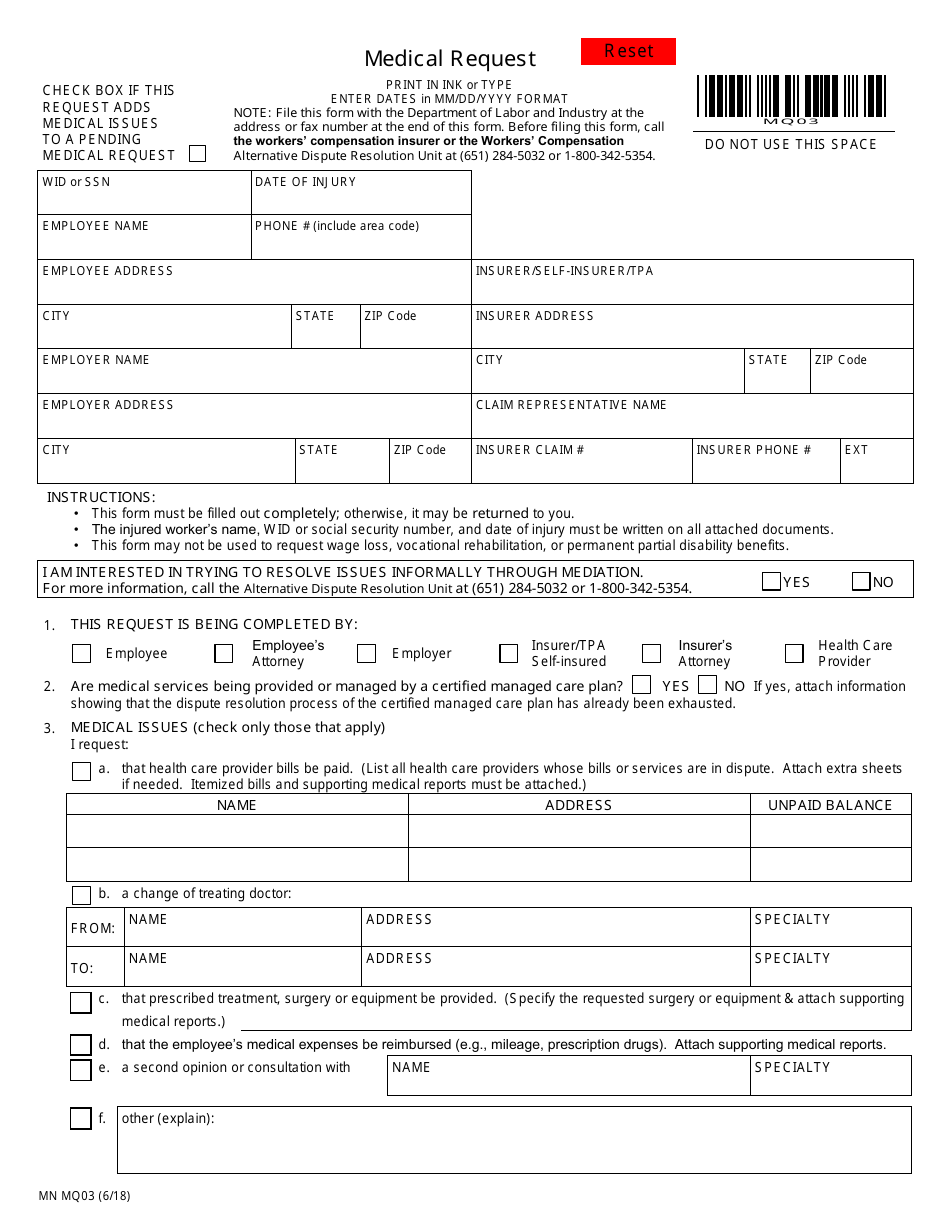 Form MN MQ03 - Fill Out, Sign Online and Download Fillable PDF ...