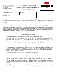Form MN IW05 Rehabilitation Rights and Responsibilities of the Injured Worker - Minnesota