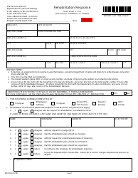 Form MN RR03 &quot;Rehabilitation Response&quot; - Minnesota