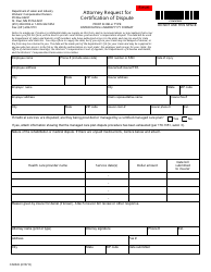 Document preview: Form CA0022 Attorney Request for Certification of Dispute - Minnesota